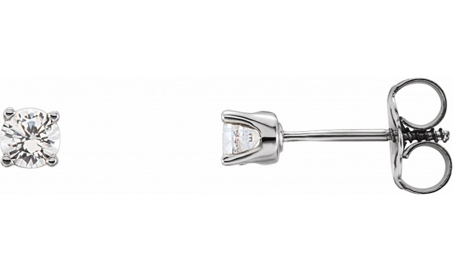 14K White 1/5 CTW Diamond Earrings