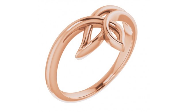 14K Rose Freeform Ring