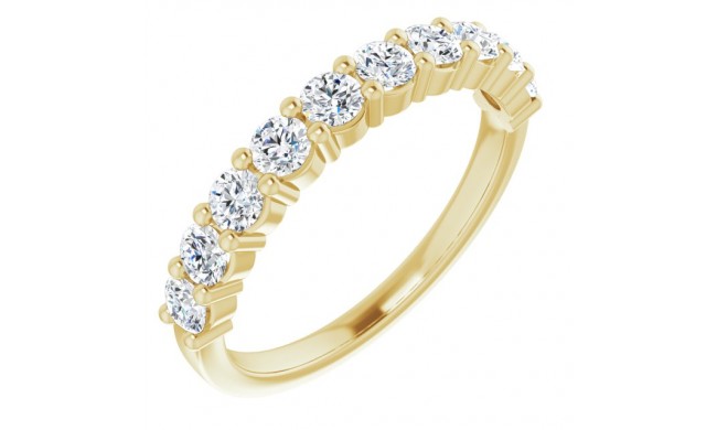 14K Yellow 3/4 CTW Diamond Anniversary Band