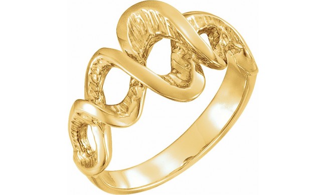 14K Yellow Freeform Ring