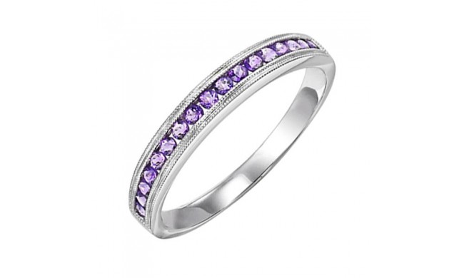 Gems One 14Kt White Gold Amethyst (1/3 Ctw) Ring