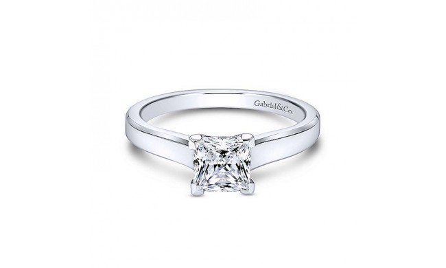 Gabriel & Co 14K White Gold Enid Solitaire Diamond Engagement Ring