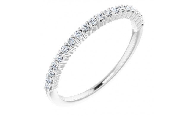 14K White 1/6 CTW Diamond Anniversary Band