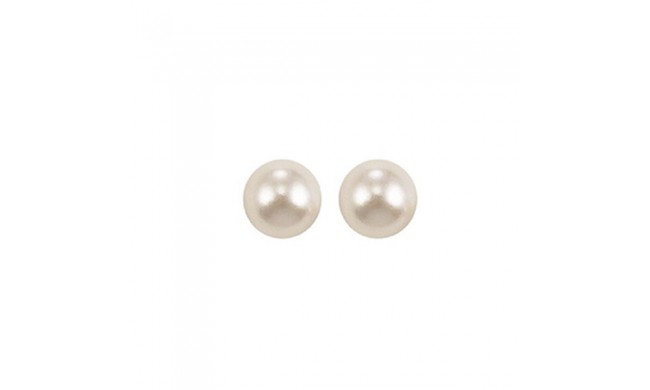 Gems One 14Kt White Gold Pearl (1 Ctw) Earring