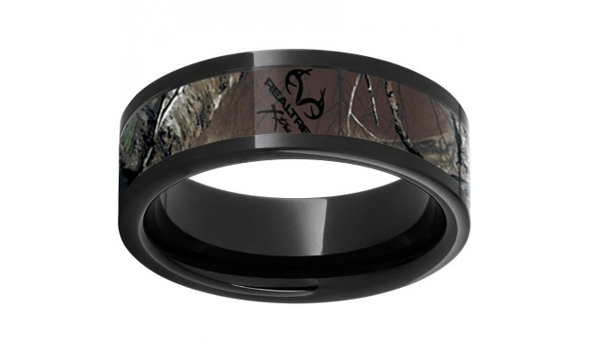 Black Diamond Ceramic Pipe Cut Band with Realtree Xtra Inlay