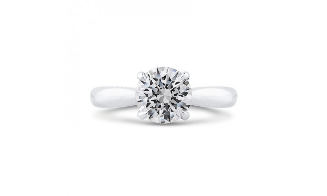 Shah Luxury 18K White Gold Diamond Engagement Ring (Semi-Mount)
