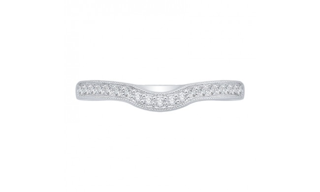 Shah Luxury 14K White Gold Diamond Wedding Band