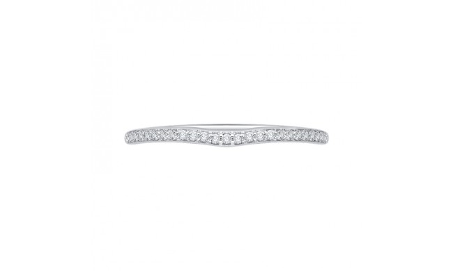 Shah Luxury Round Diamond Half-Eternity Wedding Band In 14K White Gold