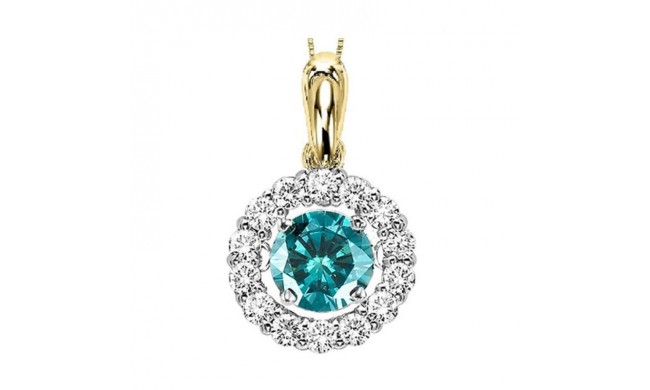 Gems One 14KT Yellow Gold & Diamond Rhythm Of Love Neckwear Pendant  - 3/4 ctw