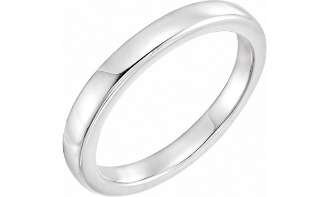 14K White Solstice Solitaireu00ae #16=2.5-6.0 CT Tapered Bombu00e9 Matching Band