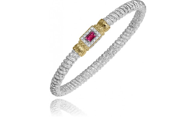 Vahan 14k Gold & Sterling Silver Pink Topaz Bracelet