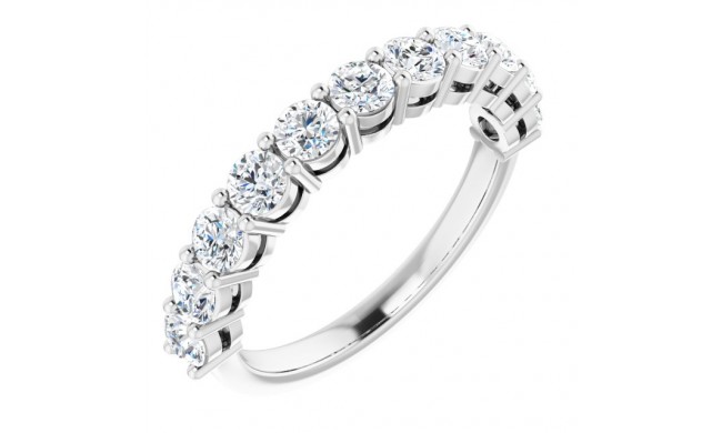 14K White 1 CTW Diamond Anniversary Band