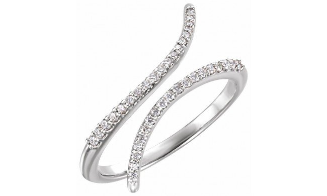 14K White 1/6 CTW Diamond Ring