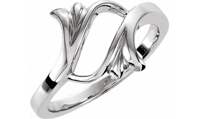 14K White Freeform Remount Ring