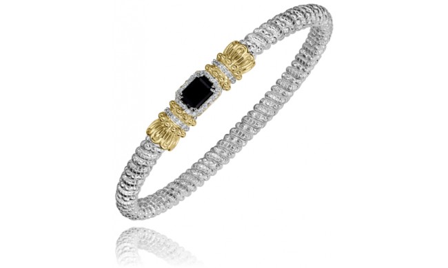 Vahan 14k Gold & Sterling Silver Black Onyx Bracelet