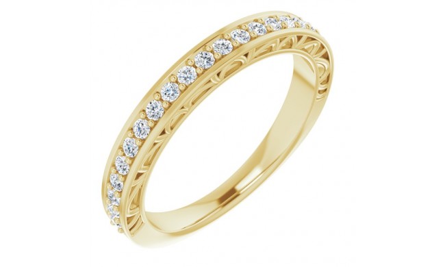 14K Yellow 1/3 CTW Diamond Anniversary Band