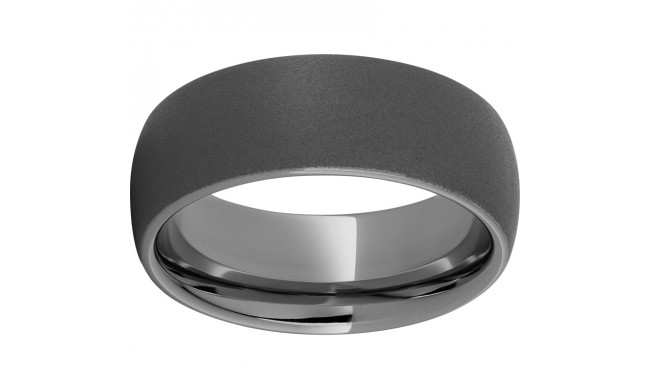 Rugged Tungsten  8mm Domed Band with Sandblast Finish
