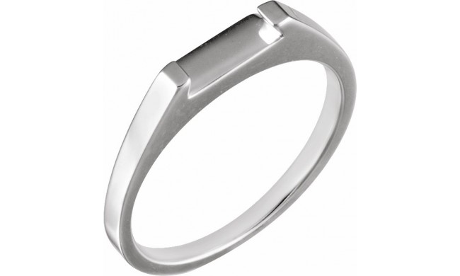 14K White Band