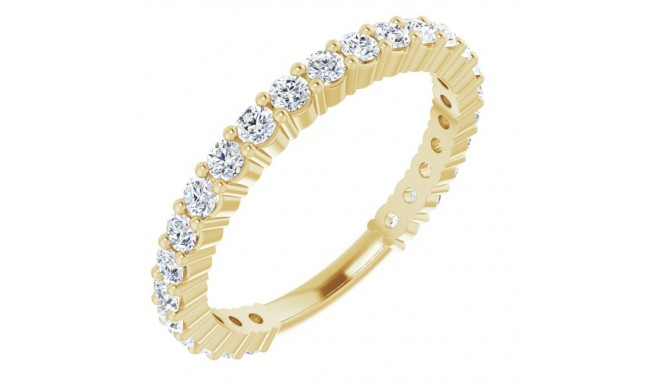14K Yellow 3/4 CTW Diamond Anniversary Band