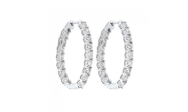 Gems One 14Kt White Gold Diamond (1Ctw) Earring