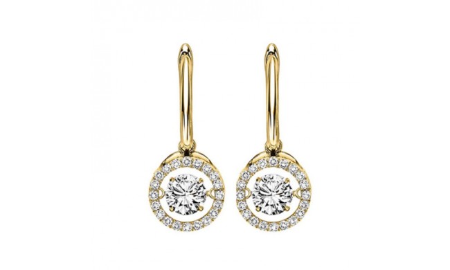 Gems One 14KT Yellow Gold & Diamond Rhythm Of Love Fashion Earrings  - 2-1/2 ctw