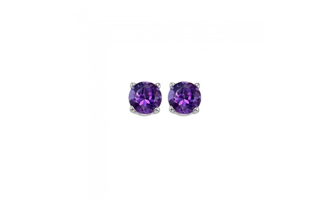 Gems One 14Kt White Gold Amethyst (1 Ctw) Earring