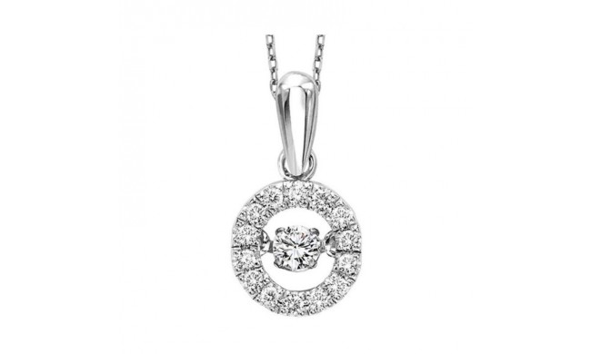 Gems One 10KT White Gold & Diamonds Stunning Neckwear Pendant - 1/5 ctw
