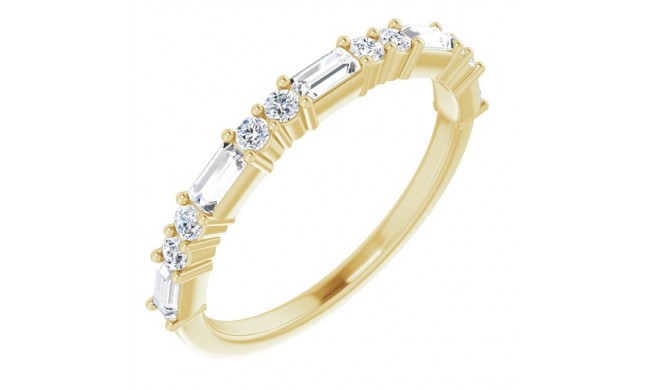 14K Yellow 5/8 CTW Diamond Anniversary Band