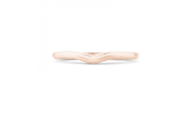 Shah Luxury 14K Rose Gold Plain Wedding Band