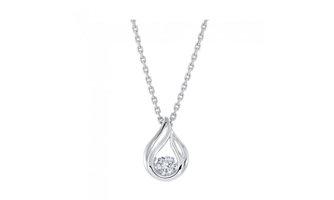 Gems One Silver Cubic Zirconia Pendant