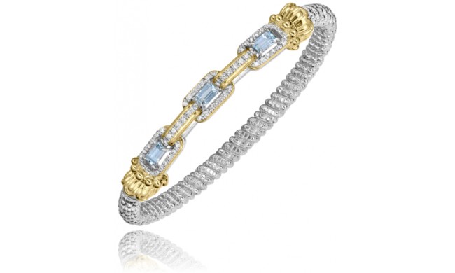 Vahan 14k Gold & Sterling Silver Sky Blue Topaz Bracelet