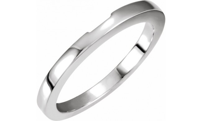 14K White Band