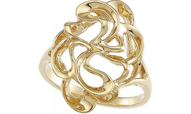 14K Yellow Freeform Ring