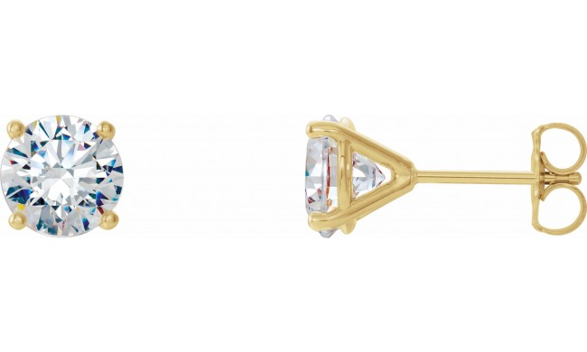 14K Yellow 1 CTW Diamond 4-Prong Cocktail-Style Earrings