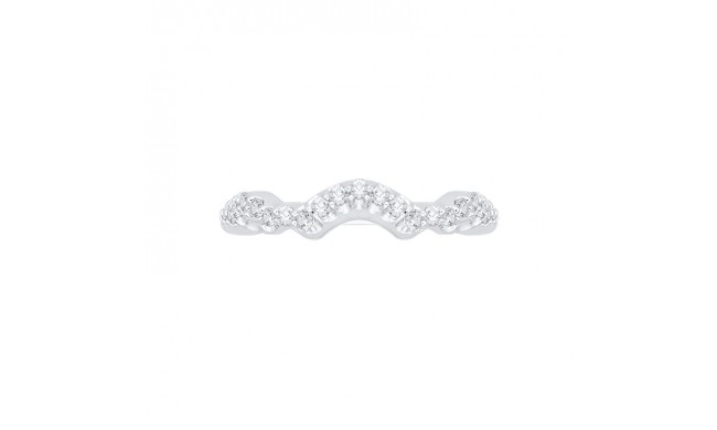 Shah Luxury Round Diamond Wedding Band In 14K White Gold