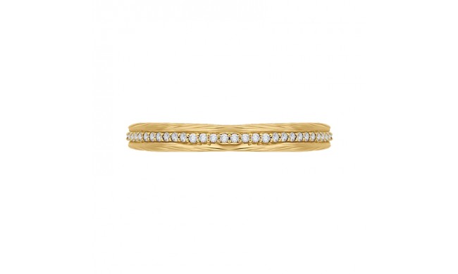 Shah Luxury Round Diamond Wedding Band In 14K Yellow Gold