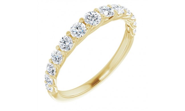 14K Yellow 3/4 CTW Diamond Anniversary Band