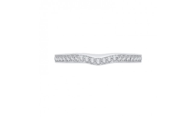 Shah Luxury 14K White Gold Half-Eternity Diamond Wedding Band
