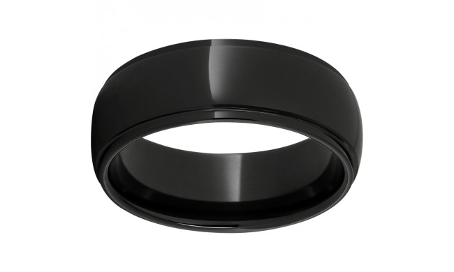 Black Diamond Ceramic Domed Grooved Edge Band
