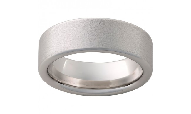 Serinium Pipe Cut Band with Stone Finish