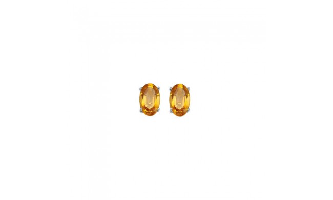 Gems One 14Kt White Gold Citrine (1/2 Ctw) Earring