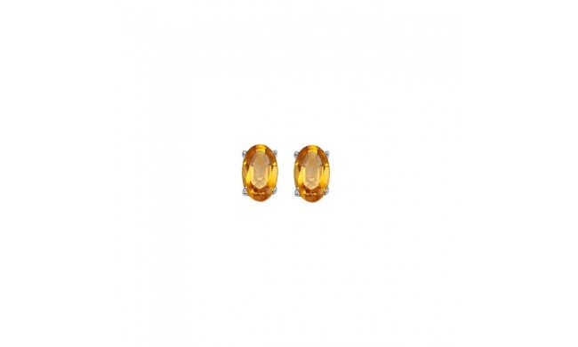 Gems One 14Kt White Gold Citrine (1/2 Ctw) Earring