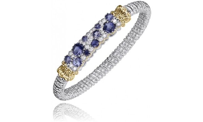 Vahan 14k Gold & Sterling Silver Iolite Bracelet