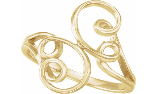 14K Yellow Freeform Ring