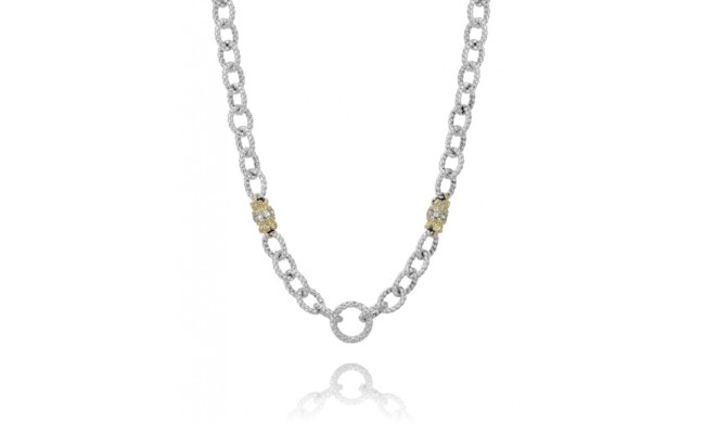 Vahan 14k Gold & Sterling Silver Diamond Necklace