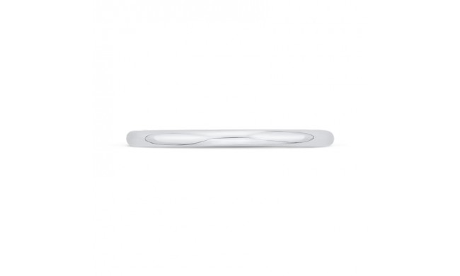 Shah Luxury 14K Two-Tone Gold Plain Wedding Band