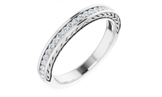 14K White 1/3 CTW Diamond Anniversary Band