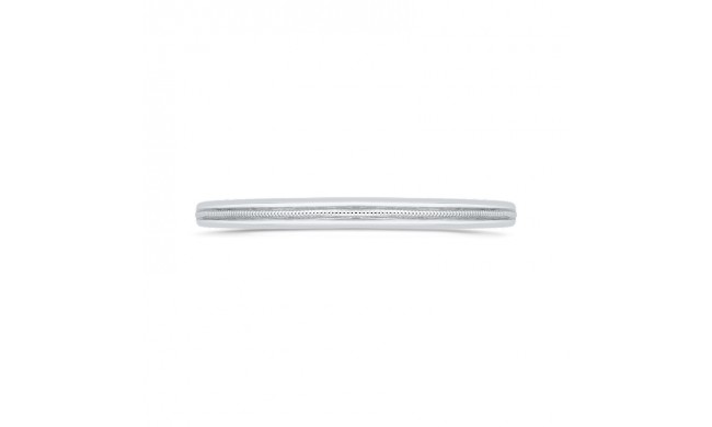 Shah Luxury 14K White Gold Plain Wedding Band