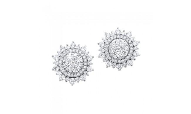 Gems One 14Kt White Gold Diamond (1Ctw) Earring
