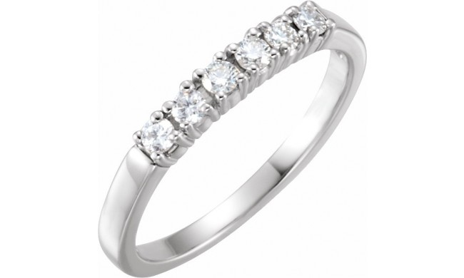 14K White 1/4 CTW Diamond Anniversary Band